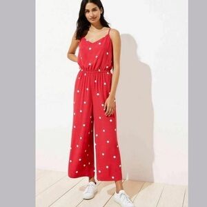 {LOFT} Polka dot jumpsuit